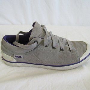 Teva FREEWHEEL Gray Suede Sneaker Women's 8